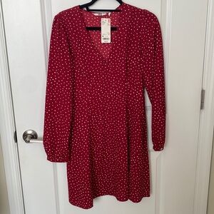 NEVER WORN: Polka dot dress long sleeve from Uniqlo